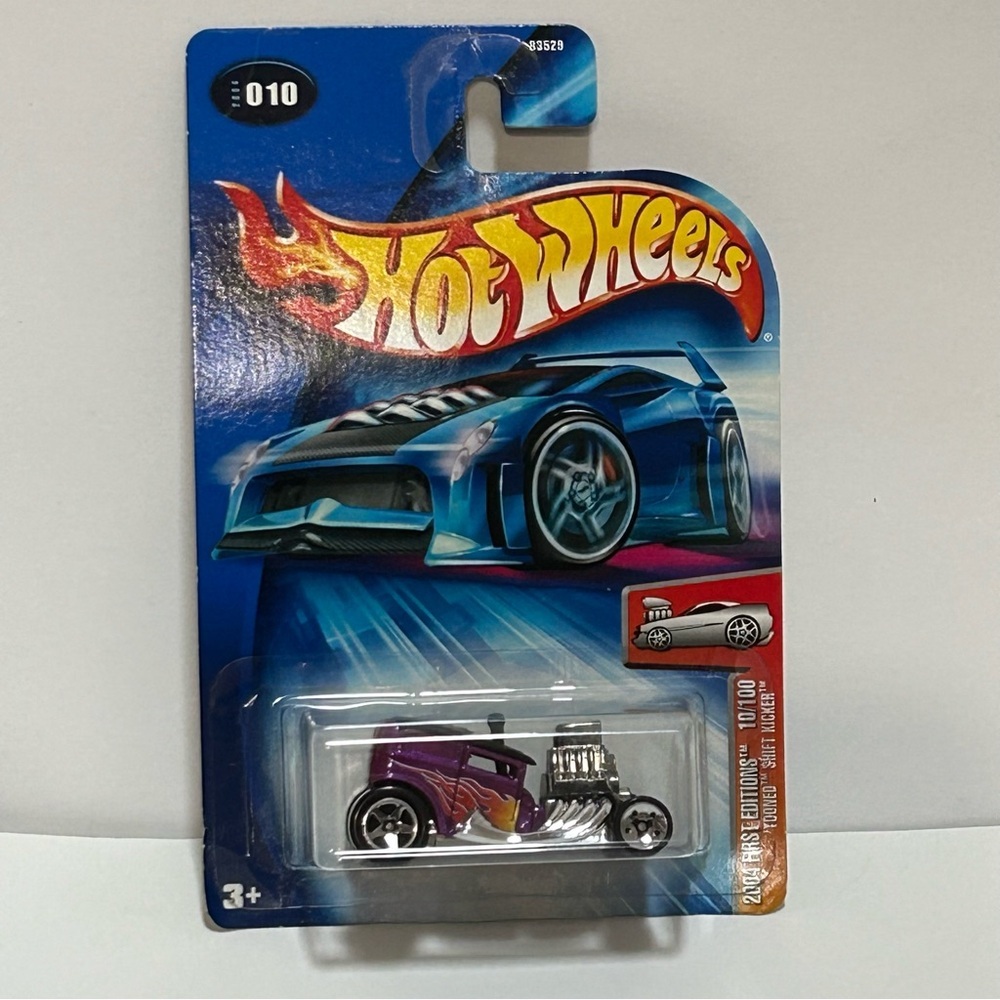 Hot Wheels 2004 First Editions 10/100 Purple Tooned Shift Kicker Car #010